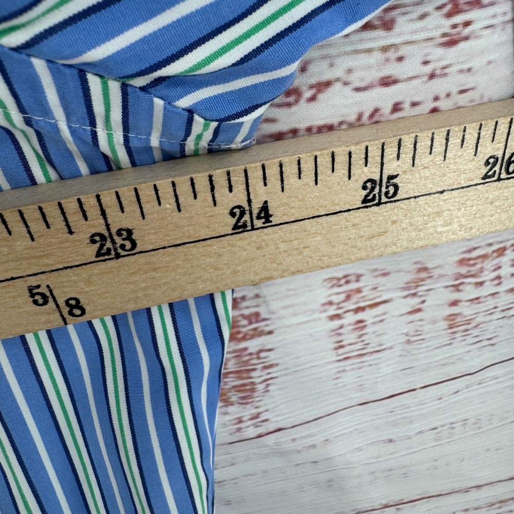 Ralph Lauren Shirt Mens Large Custom Fit Striped Button Down Long Sleeve Preppy - Picture 8 of 8